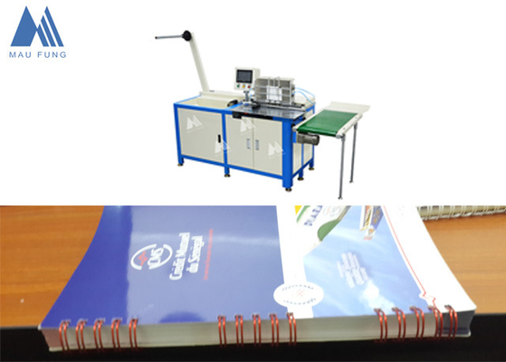 จีน Semi Auto Twin Loop Wire Binding Machine สําหรับ Notebook เครื่องผูกสาย MF-SDM520