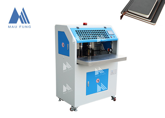 เครื่องตัดมุมนิวเมติกหัวคู่ เครื่องเข้าเล่มหนังสือปกอ่อน MF-DCM470
