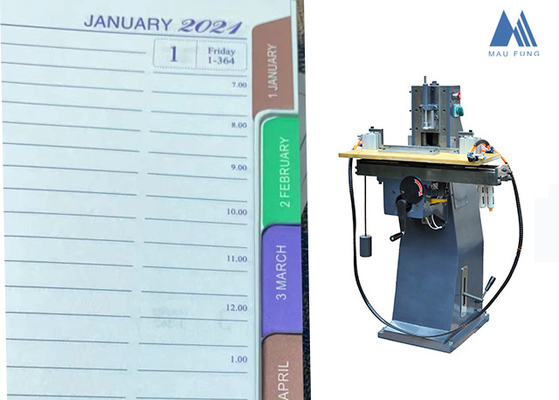 เครื่องตัดแท็บ Wire O Notebook Edge Index สําหรับโรงงานผลิตเน็ตบุ๊ค MF-CIM210