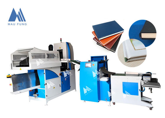 Maufung Auto Hardcover Book Casing In Line Notebook Binding Machine สําหรับเครื่องผูกหนังสือขนาด A4 ความหนา 60 มม.