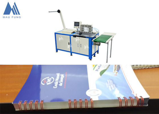 จีน Semi Auto Twin Loop Wire Binding Machine สําหรับ Notebook เครื่องผูกสาย MF-SDM520